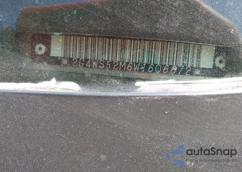 1998 Buick Century Custom from USA, damaged, VIN 2G4WS52M6W1606672